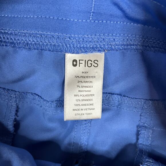 Figs Mens Size M Axim Cargo Scrub Pants Drawstring Medical Career Ceil Blue - Picture 8 of 10